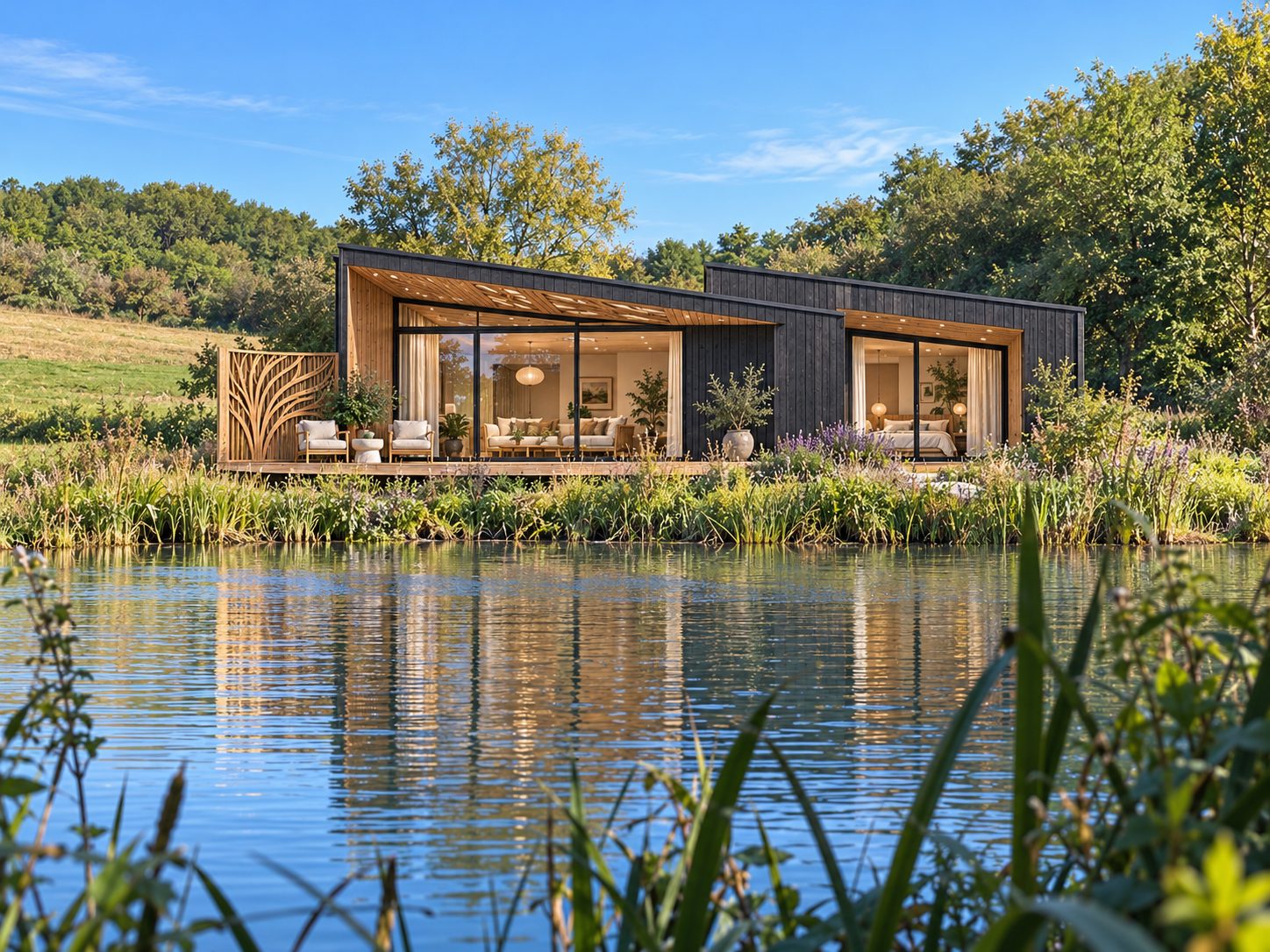 Exterior · lakeside lodge