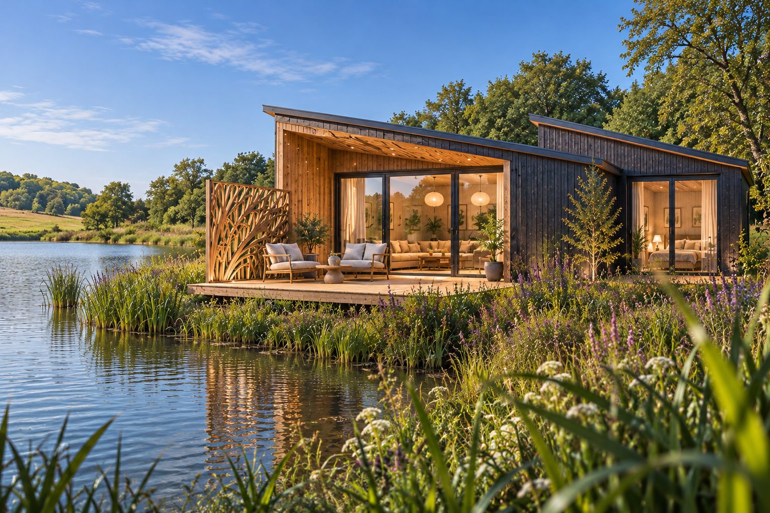Exterior · lakeside lodge