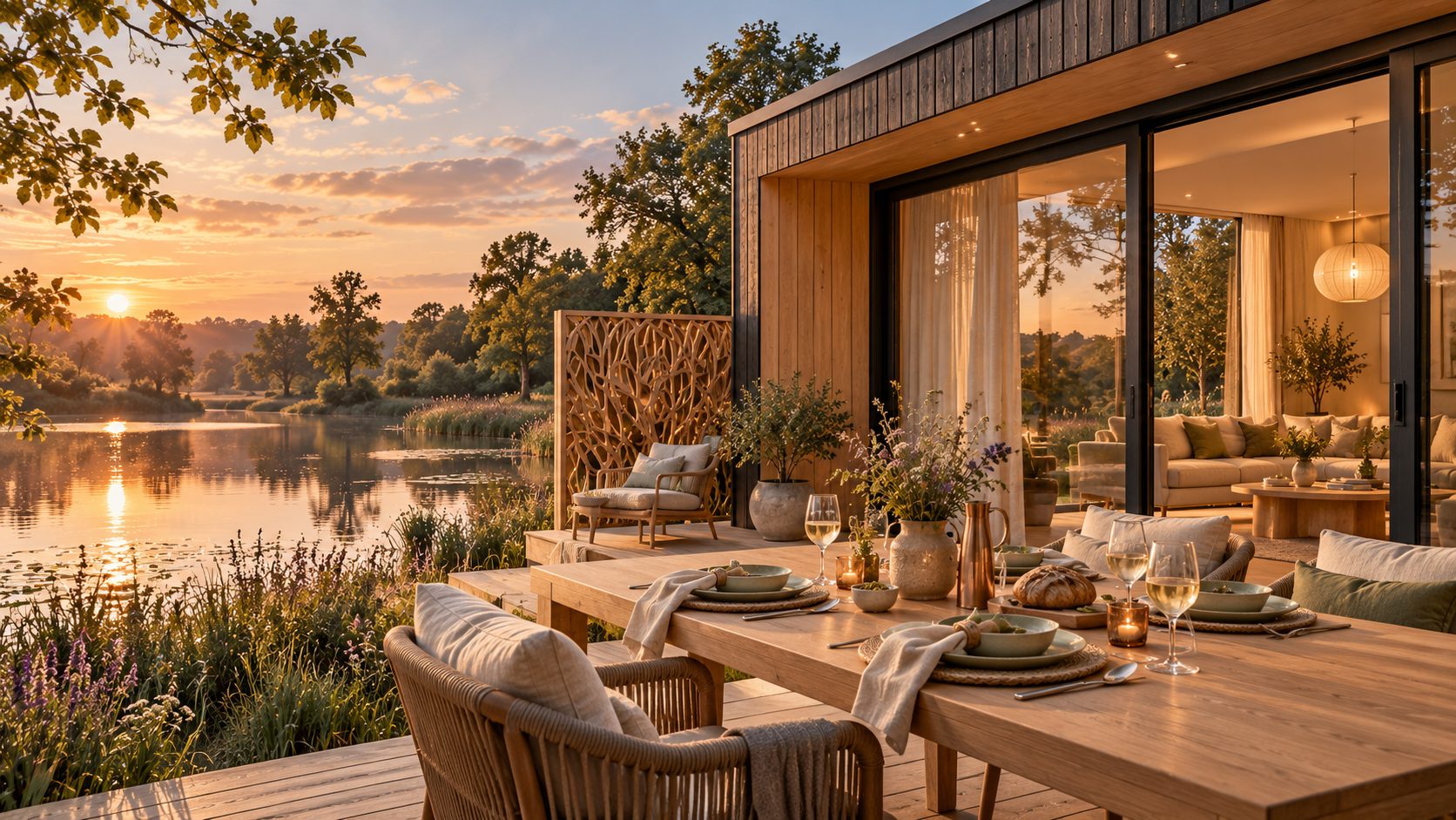 Exterior · lakeside lodge